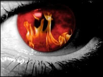 چشمان آتش افشان