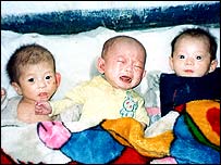 Bir yetimhanedeki çocuklar