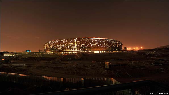 Soccer City Stadium in Johannesburg