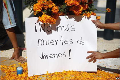 Protesta contra la violencia en México