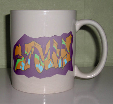 Graff on a mug