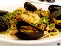 Prato de restaurante fino