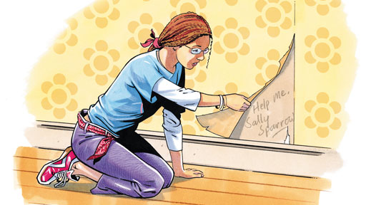 What I did in my Christmas holidays - by Sally Sparrow. Written by Steven Moffat. Illustrated by Martin Geraghty.