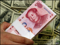 Trung Quốc từng gắn tỷ giá hối đoái nhân dân tệ cố định với đồng đôla Mỹ