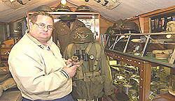 Davy Fitzsimons with his collection