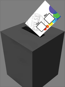 Graphic of a ballot box