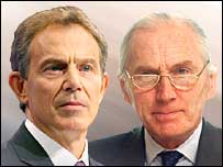Tony Blair a lord Hutton