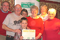 Gwobrwyo criw Llais Aeron