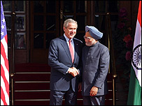 منموہن سنگھ اور بش