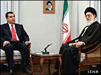 آيت الله خامنه ای و امامعلی رحمانف