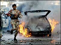 Bomba explodiu no estacionamento do hotel Marriott