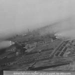 A 19 Squadron Beaufighter fires rockets at enemy barracks in Bjelovar on 2nd December 1944.