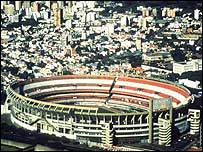 Estádio do River Plate, em Buenos Aires