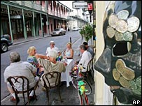 منطقه موسوم به "محله فرانسوی ها" در نيو اورلئان