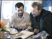 Ali Laricani Cumhurbaşkanı Ahmedinecad'la