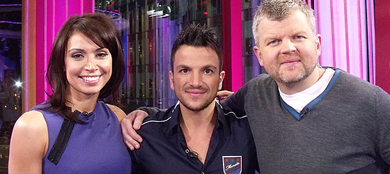 Peter Andre and Adrian and Christine