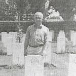 Gerald Bradley at his brothers grave in Normandy Gerald Bradley at his brothers grave in Normandy