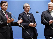 برطانیہ، فرانس اور جرمنی کے وزرائے خارجہ