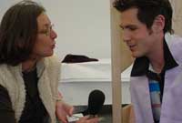 Yn cael ei holi gan Sian Parry Huws, Radio Wales