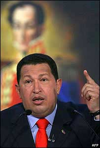 O presidente da Venezuela, Hugo Chávez