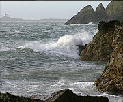 Rugged coastline along this stretch of coast