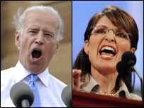 Ông Joe Biden và bà Sarah Palin