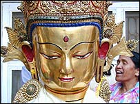 गौतम बुद्ध का एक मुखौटा