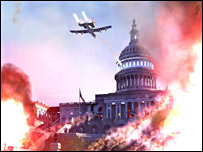 صحنه ای از یک بازی جنگی رایانه ای