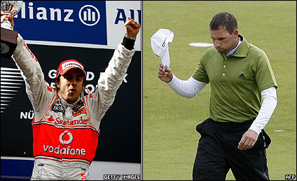 Fernando Alonso y Sergio García