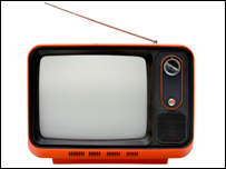 A vintage TV set 