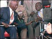 Daniel Arap Moi and President Mwai Kibaki