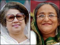 ख़ालिदा ज़िया और शेख़ हसीना