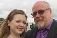 Fflur Wyn gyda'i thad