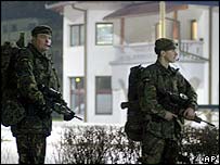 Soldados britânicos que fazem parte das tropas da Otan