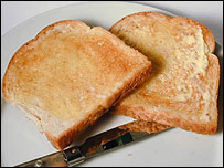 Buttered toast 