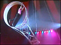 The Wheel Of Death almost touches the ceiling