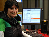 Jane France in the studio