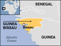 Mapa da Guiné-Bissau