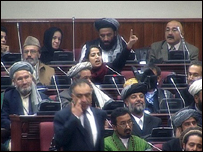 اعضای پارلمان افغانستان