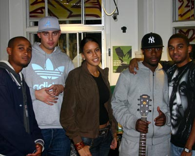 DJ B hangs with the Sound Bwoy collective