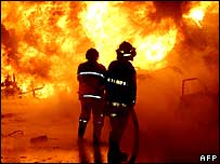 Benzin istasyonunda yangın