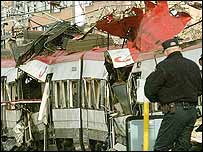 Trem em Madri após atentado