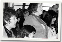 Y gynulleidfa - llun gan Dewi Wyn