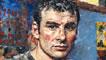 David Griffiths, Joe Calzaghe 2008, oil on canvas 74 x 59cm © the artist, courtesy of The National Library of Wales