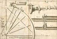 Image from one of Hooke's Cometa illustrations