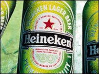 Heineken'in bira şişeleri