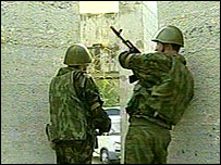 Російські вояки у Нальчику