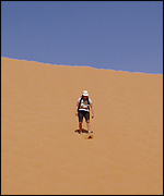 The marathon des sables in the Sahara