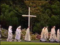 Procession with cross