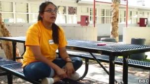 Estudante universitária Alejandra